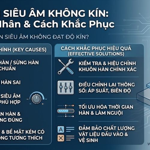 Tại sao máy hàn siêu âm không đạt độ kín? Nguyên nhân và giải pháp